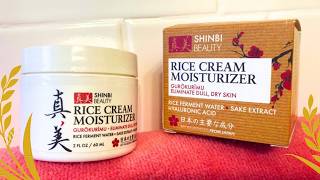 In Hand Review of Shinbi Beauty Rice Cream Moisturizer Japanese Skincare