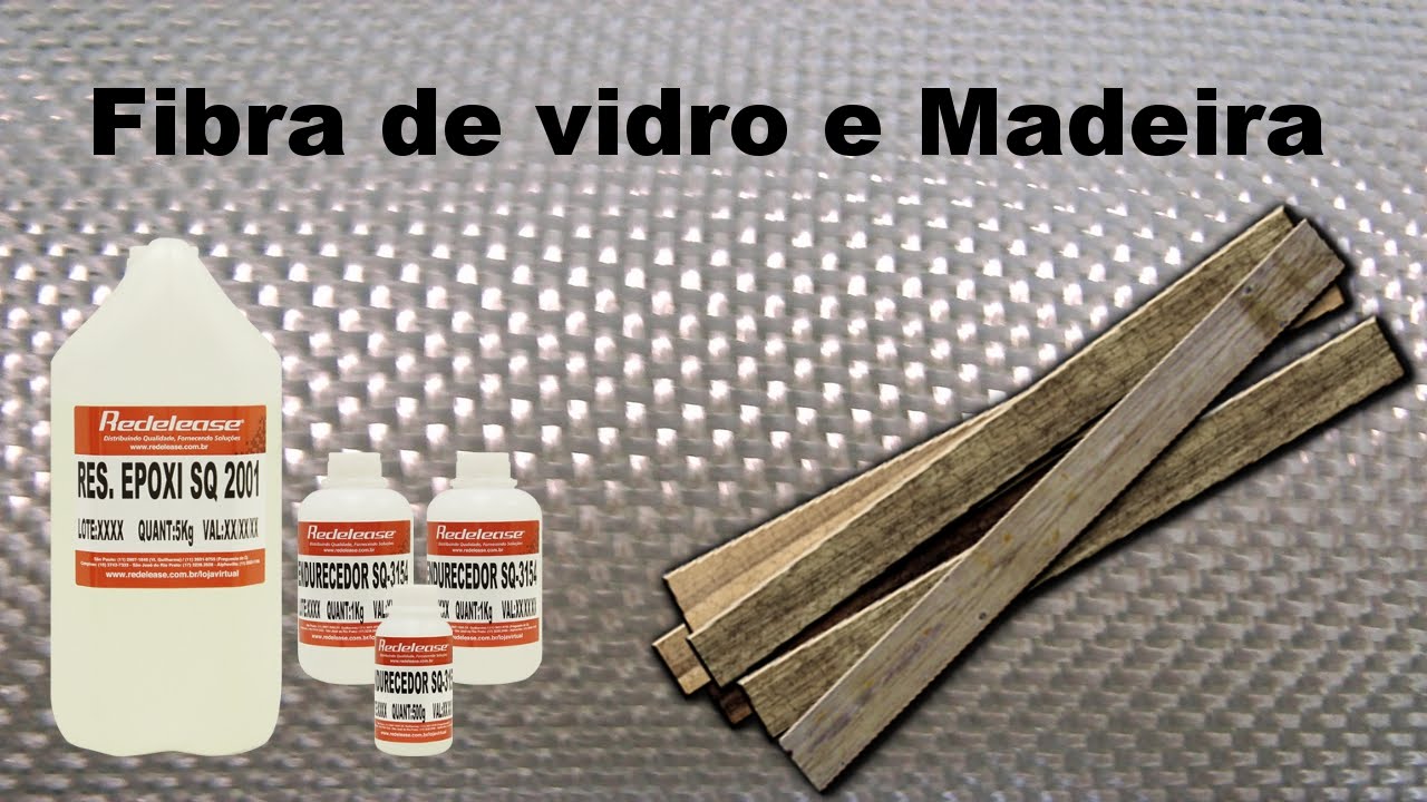 Reforço em madeira com fibra de vidro