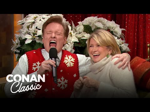 Conan Gets Into The Holiday Spirit With Martha Stewart | Late Night with Conan O’Brien
