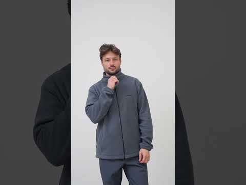 Универсальные теплые синие брюки мужские с термоизоляцией для холодной погоды повседневные на флисе на шнуровке прямого кроя - фото 1 - id-p3191874161