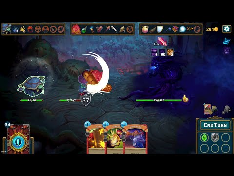 Roguebook Max. Difficulty: Aurora and Sorocco against the Avatar of Mist