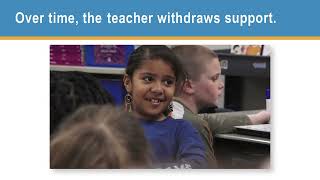 How do you support students using a gradual release of responsibility? (REL West)
