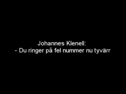 Johannes Klenell: "Fel nummer"