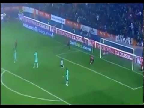 Osasuna - Barcelona 1-2, Dejan Lekić goal [12/01/2012]