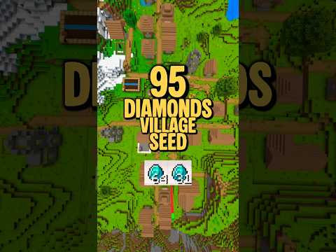 🔥 Best Diamond Village Seed 1.21 Minecraft Bedrock – 95 Diamonds!