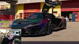 xQc gets an update on his Mclaren W1...