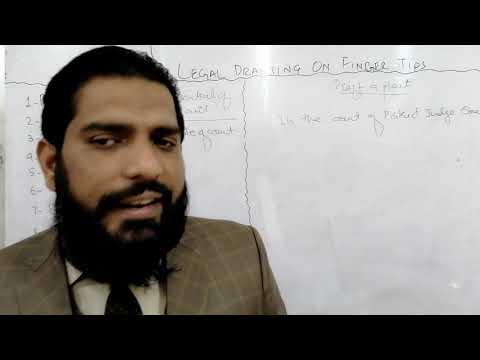LEGAL DRAFTING ON FINGER TIPS PART 1 | AMENDMENT OF PLEADING