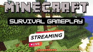 Minecraft Survival Live 🔴 | Exploring & Building My Island World | Chill Vertical Stream