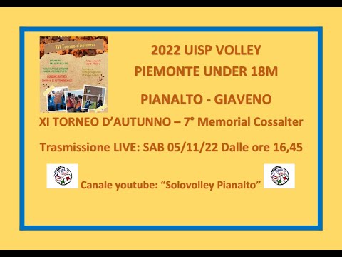 PIANALTO U18M - GIAVENO - UISP PIEMONTE_ TORNEO D'AUTUNNO 2022
