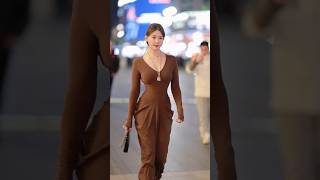 beautiful girl street fashion outfits style #tiktok #chinesefashion #mejoresstreetfashion #shorts