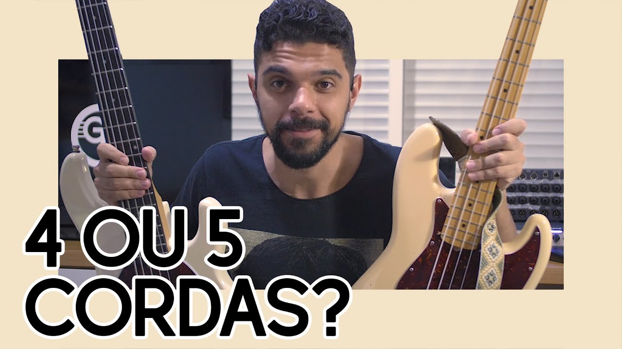 Qual é a diferença entre um baixo de 4 e 5 cordas???