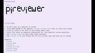 pi-reviewer: a pi coding agent extension to review pull requests via voice