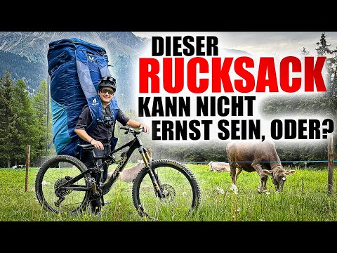 Mit RIESIGEM Rucksack auf ROTEN TRAIL?! 😂 | EMTB Tour mit Freeride Flo