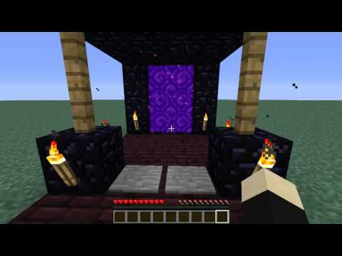 Minecraft - Demonstration: Redstone Toggleable Portal