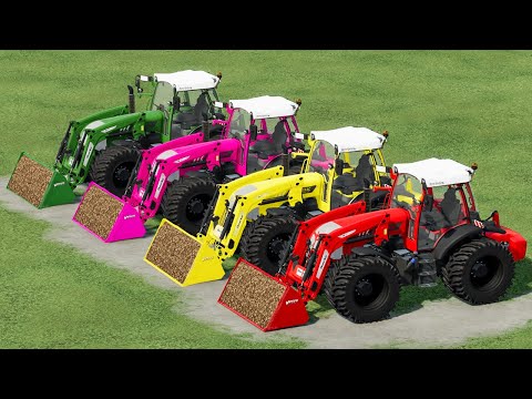 TRANSPORT OF COLOR! LOAD POTATOES ON TRUCKS WITH RIGITRAC TRACTORS! Farming Simulator 22