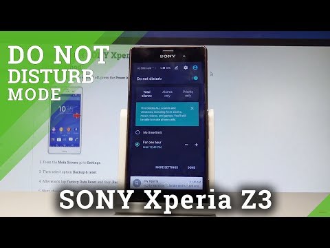 How to Enable Do Not Disturb on SONY Xperia Z3 - DND Settings |HardReset.Info