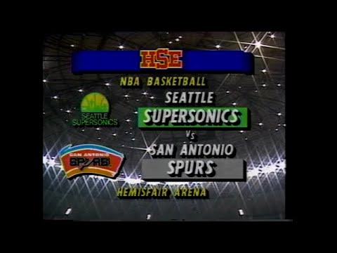 Seattle Supersonics at San Antonio Spurs - 1/28/1991