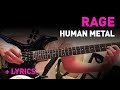Rage - Human Metal (guitar cover)