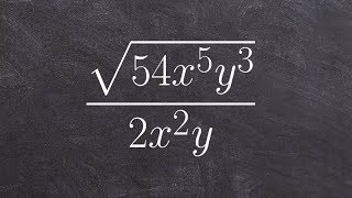 How to divide two radical expressions by using the quotient rule