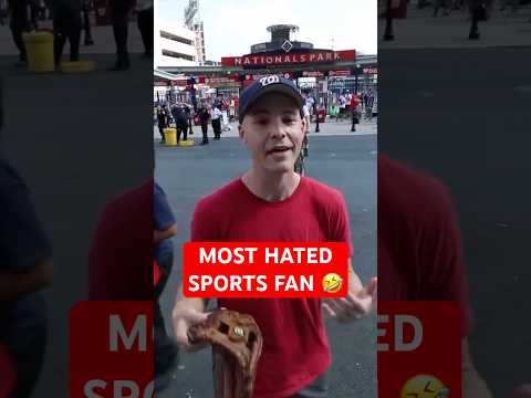 The Most HATED Fan In Sports 🤣 ... Zach Hample #shorts #sports #mlb #baseball #cringe #fails #meme
