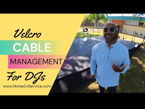 DJ Cable Management Using Velcro at Graduation with DJ Supe
