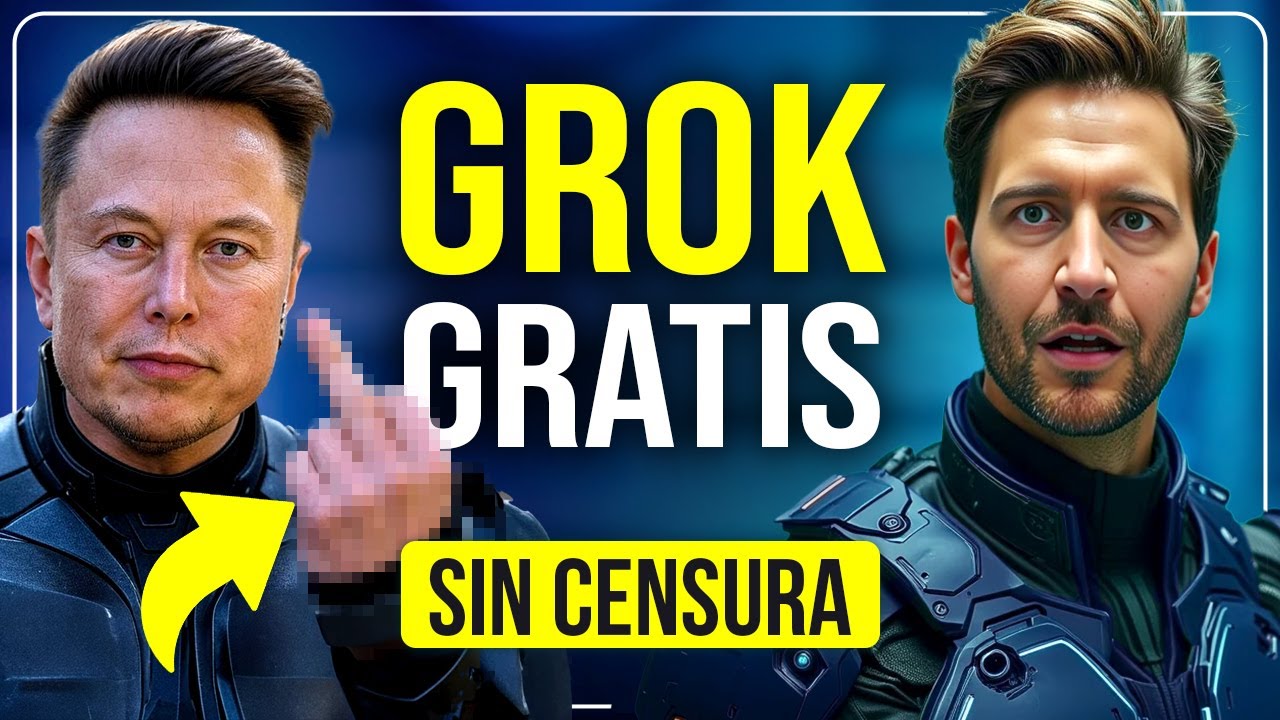 ¡Grok 100% gratis y SIN CENSURA! 🤯 La alternativa a ChatGPT de Elon Musk