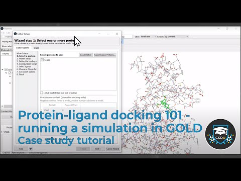 Tutorial of CSDU "Protein-ligand docking 101 - running a simulation in GOLD”
