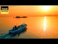 Japan's Brand New Ferry with Amazing Sunset: Reimei-maru, Yawatahama to Beppu