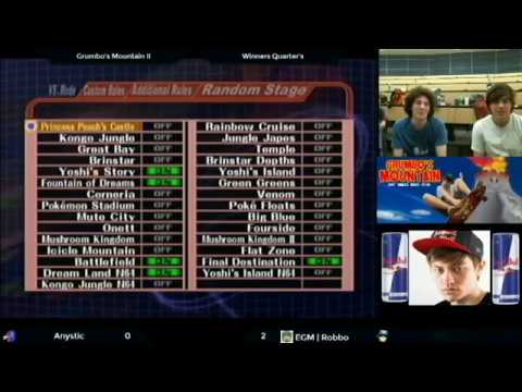 Grumbo's Mountain II  -  Tubular (Peach)  vs  Zebnex (Sheik, Cpt. Falcon)  Loser's Round 1