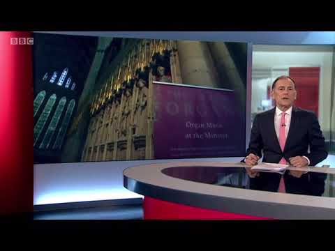 BBC Look North 5th March 2021 York Minster’s Grand Organ is heard after refurbishment
