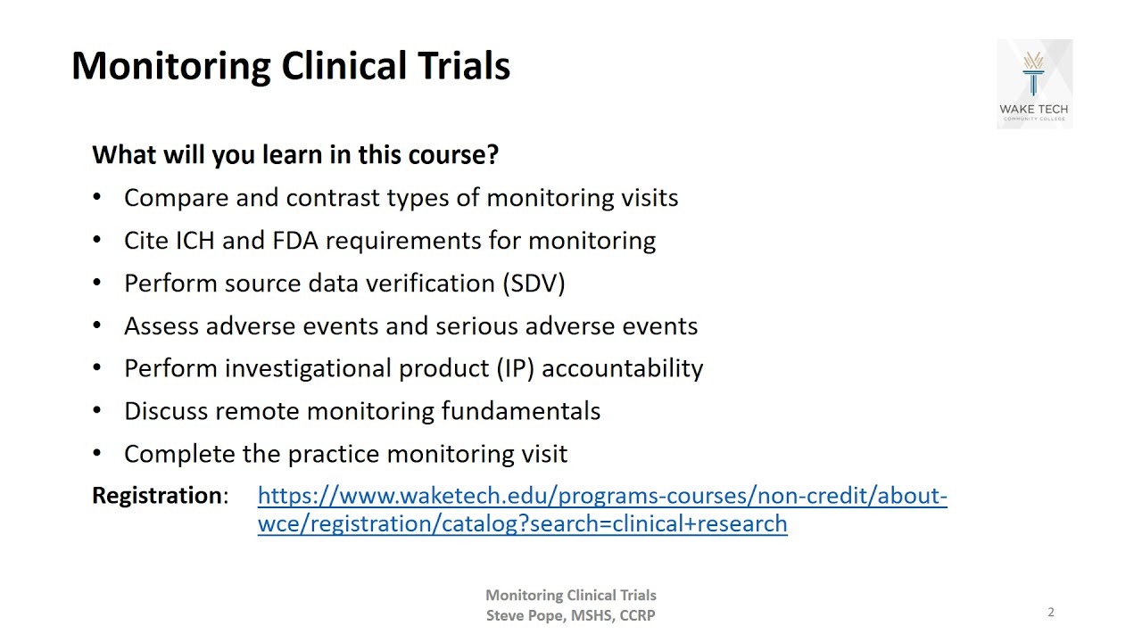 Monitoring Clinical Trials PPT online video for LinkedIn
