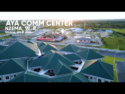 Cinematic Drone Tour Of Aya Community Center, Nzema | Western Region | Discover Ghana.