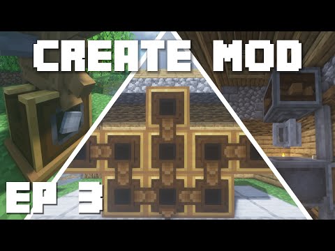 Minecraft Create Mod Tutorial - Mechanical Mixer, Mechanical Crafter, & Speed Controller Ep 3