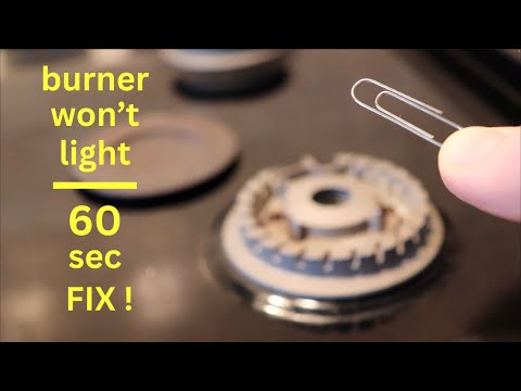 My Gas Stove Burner Won't Light or Ignite  ● 60 Sec Fix !