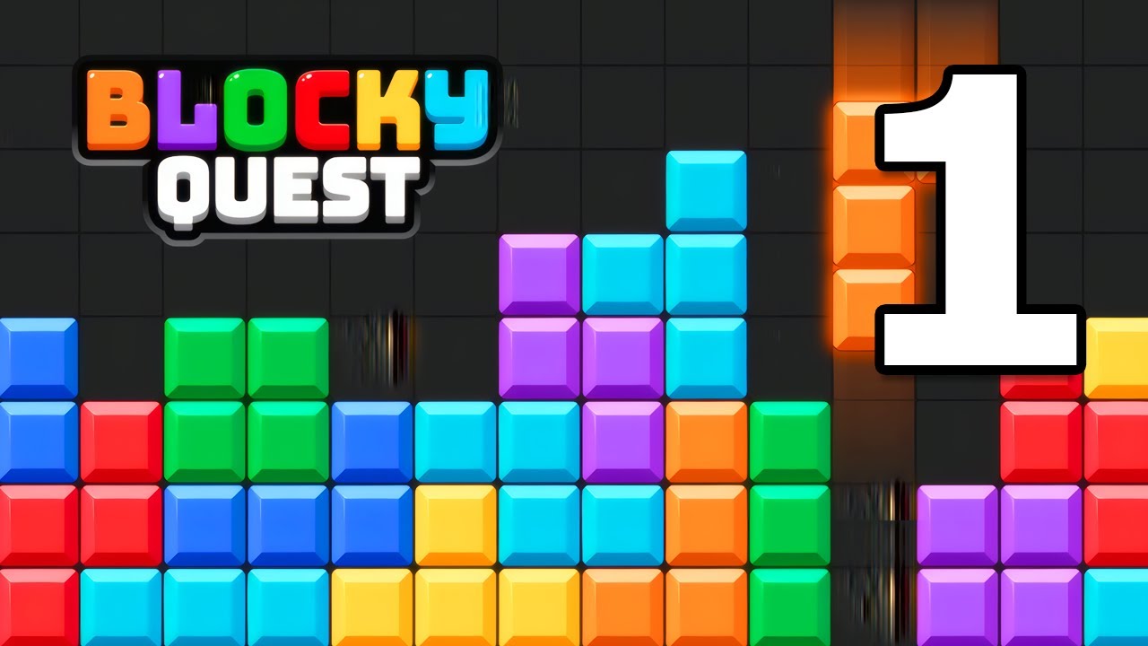 Blocky Quest - Classic Puzzle Gameplay Walkthrough Part 1 | iOS, Android, Casual - Puzzle Game