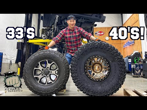 Bigger Tires (33’s to 40’s) on Dana44 axles - Jeep Wrangler Eco Diesel Build Update