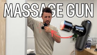 Using the Q2 Pro Massage Gun to Loosen Tight Chest Muscles @BobandBrad