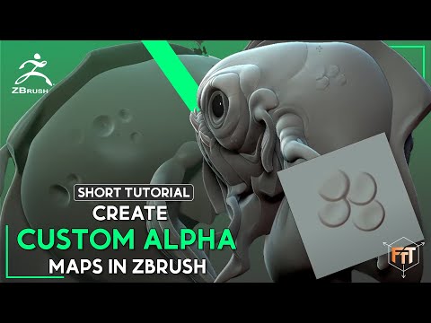 Create easy custom alpha maps in Zbrush