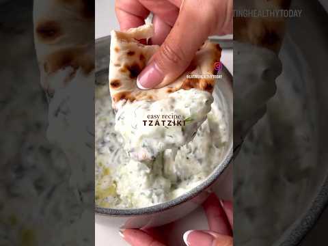 Master the Art of Easy & Delicious Tzatziki! 🥒✨ #GreekFlavors #EasyRecipe #HealthyDip