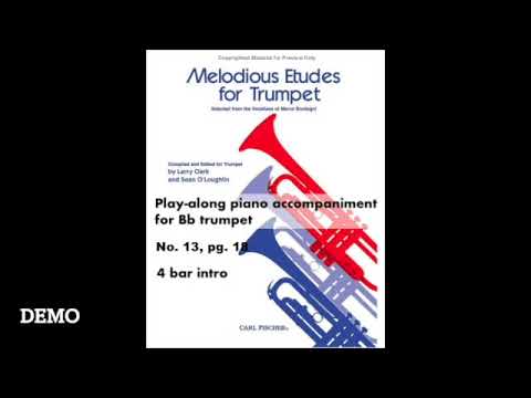 Bordogni Etude 13 Piano Accompaniment (from Melodious Etudes for Trumpet)