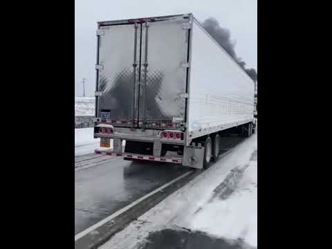 Icy roads on 1- 94 west in Monticello Minnesota led to multi vehicle crash.