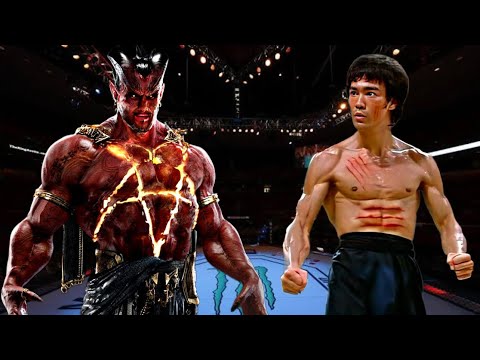 BRUCE LEE VS RED DEVIL 😱🔥😰*SHOCKED* (EA SPORTS UFC 4) UFC KNOCKOUTS | BRUCE LEE FIGHT | UFC 2023