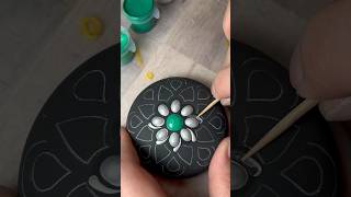 OOPS! Fix a mistake with me on my dot mandala stone painting #satisfyingvideo #painting