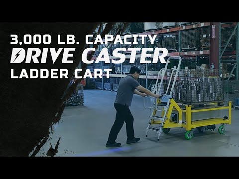 3,000 lb. Capacity: Drive Caster Ladder Cart Retrofit