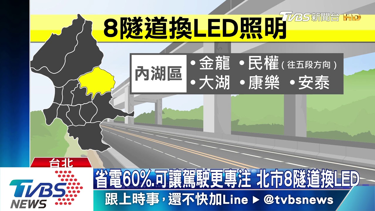 LED燈釀眩光? 北市隧道「換燈」過亮惹議