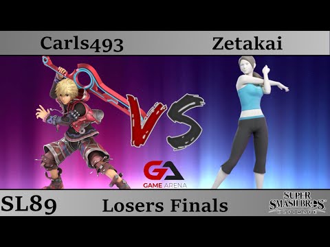 SmashLAN'd 89 - Losers Finals: Carls493 (Shulk) vs SM | DB | Zetakai (Wii Fit Trainer)