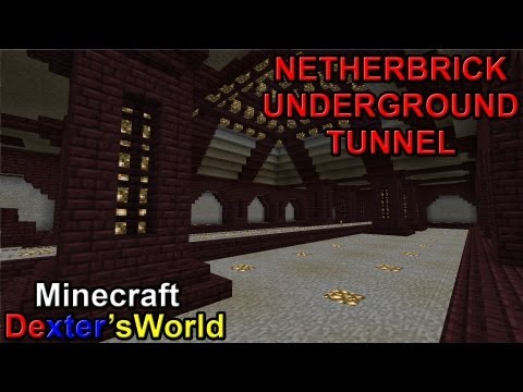 Netherbrick Underground Tunnel Minecraft Project