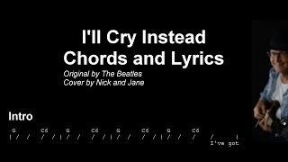 I'll Cry Instead | Chords and Lyrics TAB | The Beatles cover
