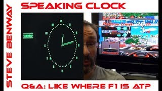 Speaking Clock on PET / Q&A: Like where F1 is at?