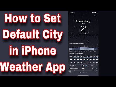 How to Set Default City for the iPhone Weather App || Set Default City in iPhone Weather App